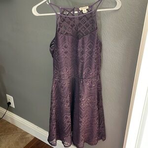 Purple Lace Dress
